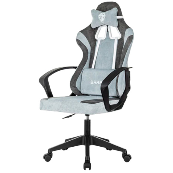 Кресло компьютерное Pulse, серый, светло-голубой - фото 3