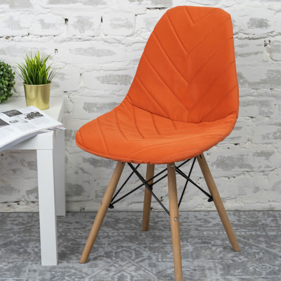 Чехол Е03 на стул Eames, оранжевый - фото 7