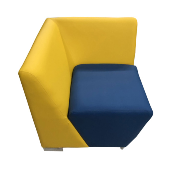 Угловая секция Бальдор внутренняя, желто-синяя - фото 1