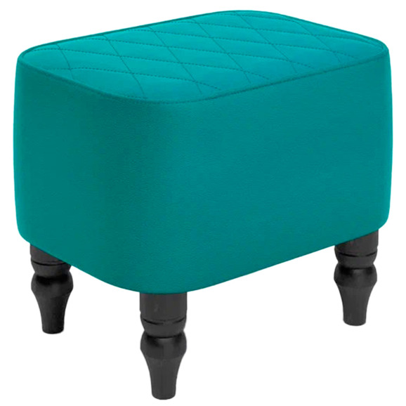 Пуф Лотик, экокожа, бирюзовый - фото 1