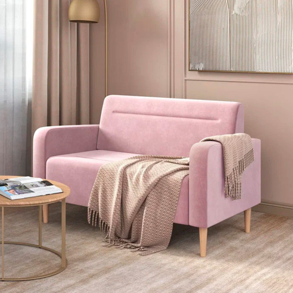 Диван Папилла, велюр, 132 см, сиреневый - фото 5