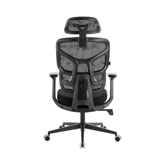 Эргономичное кресло Омега Блэк, сетка, черный - фото 2