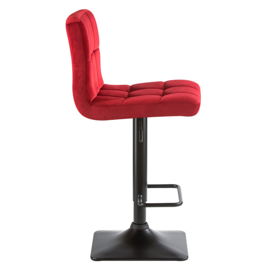 Барный стул РИГА, велюр бордовый - фото 3
