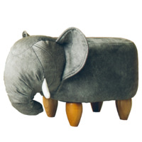 Настоящее фото товара Пуфик Слон без крышки, темно-серый, произведённого компанией ChiedoCover