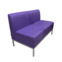 Настоящее фото товара Диван Компакт двухместный, фиолетовый, произведённого компанией ChiedoCover