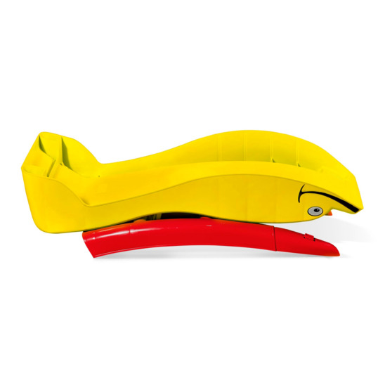 Игровая горка Дельфин, желтый/ красный - фото 2
