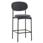 Фотография Стул Полубарный Бриф DD велюр тёмно-серый Фотография товара Стул Полубарный Бриф DD велюр тёмно-серый от компании ChiedoCover.