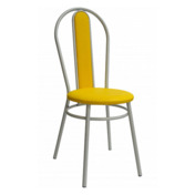 Фотография товара Стул Lorence, каркас серебро, желтый от компании ChiedoCover.