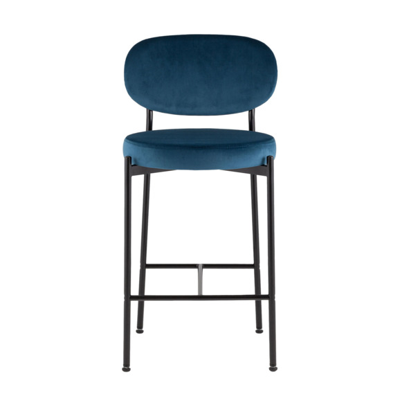 Стул полубарный Бриф ВД, велюр, синий - фото 6