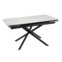 Настоящее фото товара Керамический стол Мэриан 140 (200) х 80 snow alpin white / черный, произведённого компанией ChiedoCover