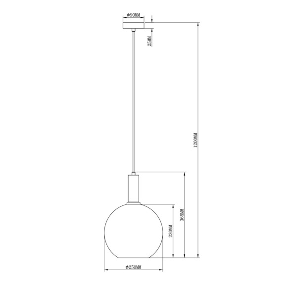 Подвесной светильник V2891-1P Martin 1*E27*60W - фото 2