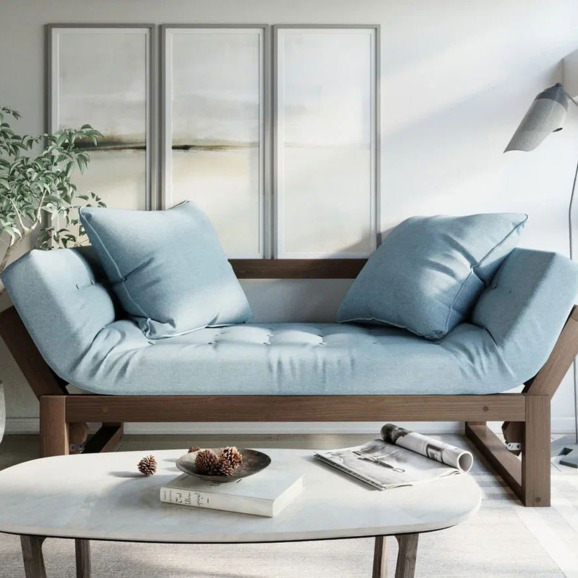 Кушетка Parint текстиль, орех blue - фото 6