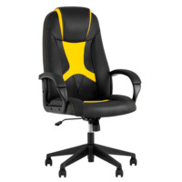 Настоящее фото товара Кресло игровое TopChairs ST-CYBER 8 черный/желтый, произведённого компанией ChiedoCover