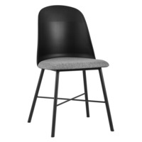 Настоящее фото товара Стул Shell с мягким сиденьем, черный, произведённого компанией ChiedoCover
