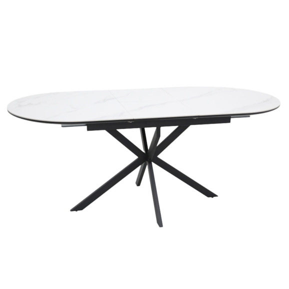Стол обеденный Tetrahedron, белый, черный - фото 1