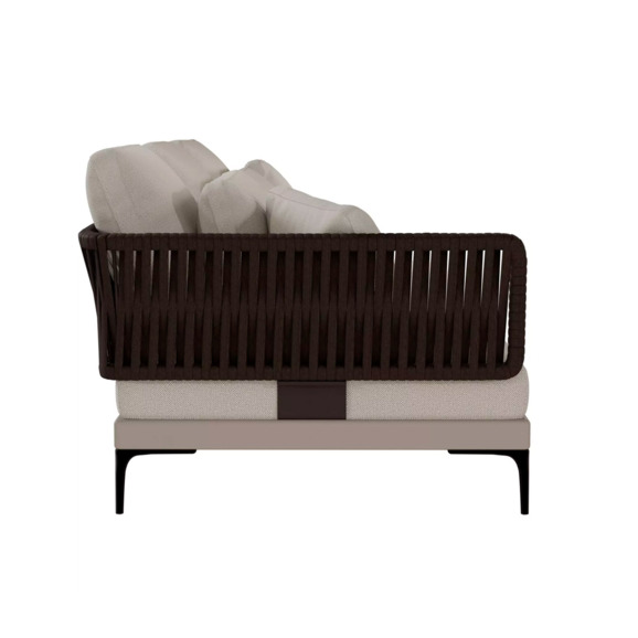 Левая часть модульного дивана Паримо, 3-х местная, коричневый, бежевый Левая часть модульного дивана Паримо, 3-х местная, коричневый, бежевый - фото 2