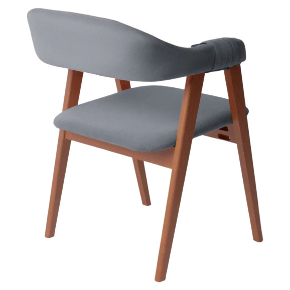 Полукресло Дольче, велюр Тиара 83, каркас орех Полукресло Дольче, велюр Тиара 83, каркас орех - фото 5