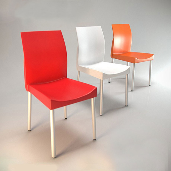 Кресло пластиковое Итинос, красный - фото 3