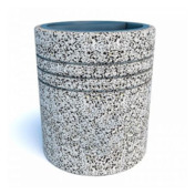 Фотография товара Урна бетонная уличная Гамбург, мрамор шахматка от компании ChiedoCover.