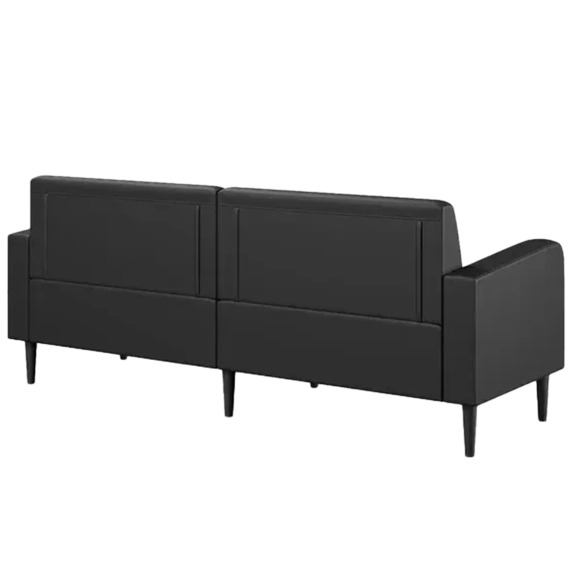 Диван Папилла, экокожа, 182 см, черный Диван Папилла, экокожа, 182 см, черный - фото 3