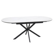 Фотография товара Стол обеденный Tetrahedron, белый, черный от компании ChiedoCover.