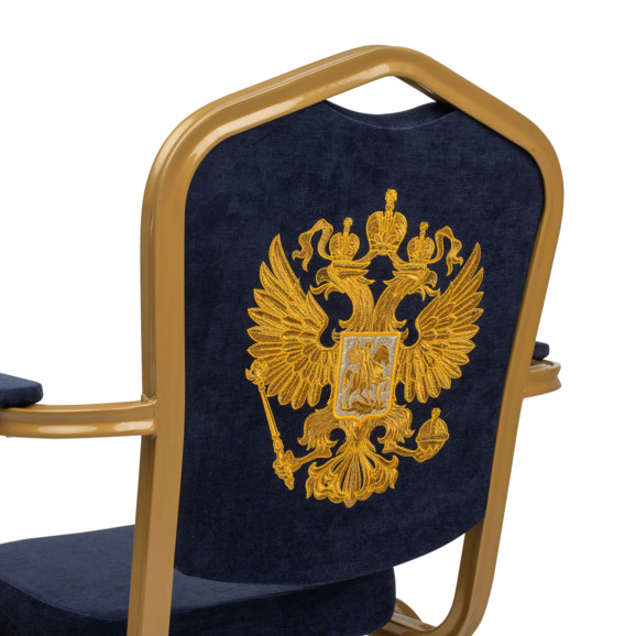 Стул Хит 25мм с подлокотниками с вышивкой - герб РФ - фото 7