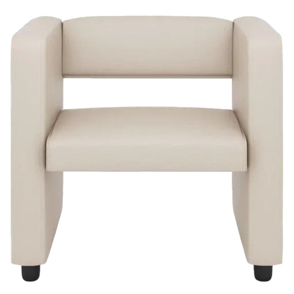 Кресло Тепал, экокожа, кремовый - фото 2