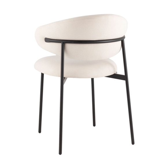 Стул Эван, велю, каркас молочный - фото 4