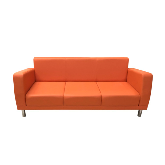 Диван Таура Люкс трехместный, оранжевый - фото 2