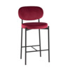 Стул полубарный Бриф ВД, велюр, винный