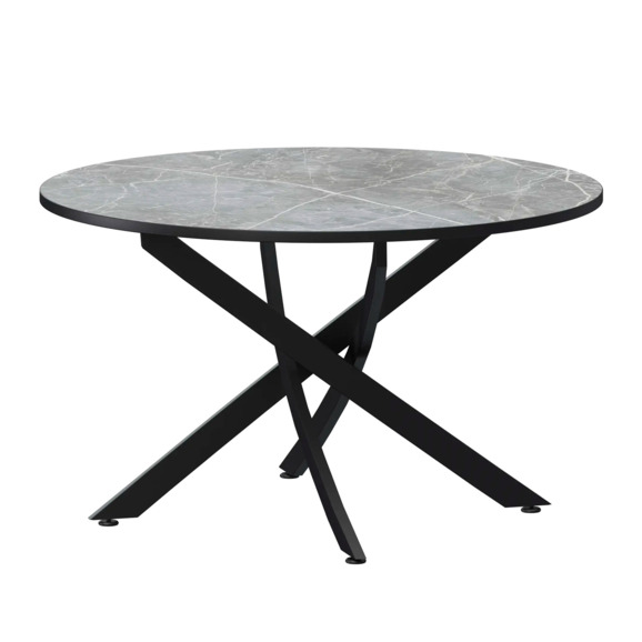 Стол нераздвижной Геометрия 2, 1000, фаерстоун, черный муар - фото 1