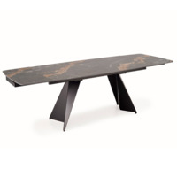 Фотография товара Стол обеденный Chevron, черный мрамор, черный от компании ChiedoCover.