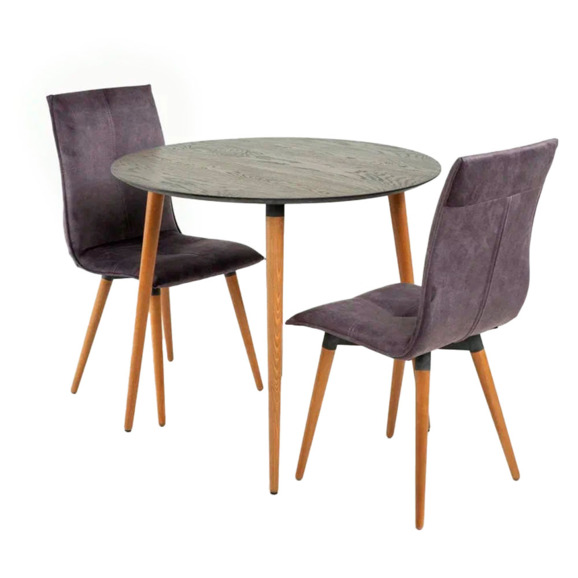 Стол круглый D900, графит Стол круглый D900, графит - фото 2