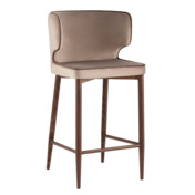 Фотография Стул полубарный Матео с кантом шампань велюр ножки дерево Фотография товара Стул полубарный Матео с кантом шампань велюр ножки дерево от компании ChiedoCover.