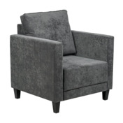 Кресло Wiiki, велюр Velvet lux  17 серый