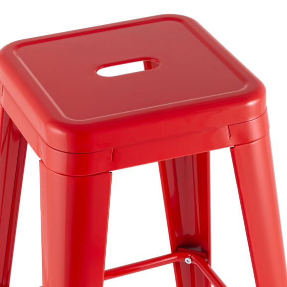 Стул барный TOLIX, красный, глянцевый KD - фото 4