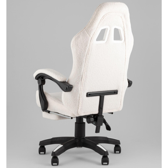 Кресло спортивное TopChairs MG-7019 букле белый - фото 5