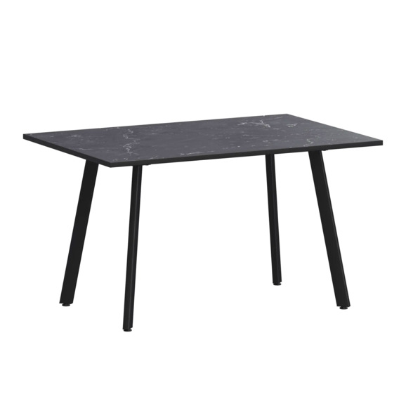 Стол нераздвижной Рольф, даркстоун, черный муар - фото 1
