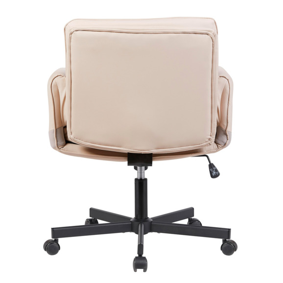 Кресло офисное TopChairs Foldo, с откидными подлокотниками, бежевое - фото 4