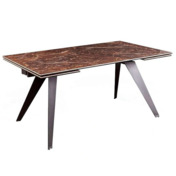 Фотография товара Стол раскладной Grant, мрамор испанская керамика коричневый от компании ChiedoCover.