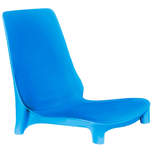 Стул Плая, синий, хром - фото 2