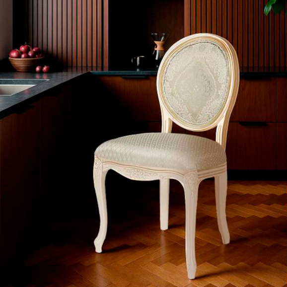 Деревянный стул Инои ткань soprano pearl / ромб / бежевое золото Деревянный стул Инои ткань soprano pearl / ромб / бежевое золото - фото 7