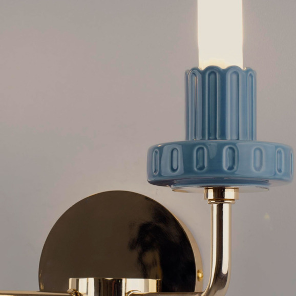 Бра светодиодное Луч 2 Ательери, синий - фото 7