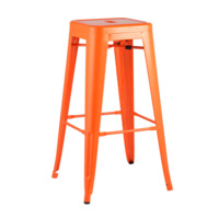 Настоящее фото товара Стул Tolix барный Оранжевый глянцевый дизайнерский, произведённого компанией ChiedoCover