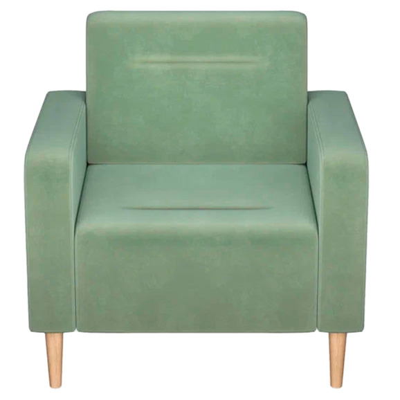 Кресло Папилла, велюр, оливковый - фото 2