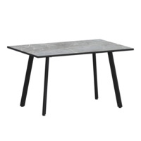 Настоящее фото товара Стол нераздвижной Рольф фаерстоун, черный муар, произведённого компанией ChiedoCover