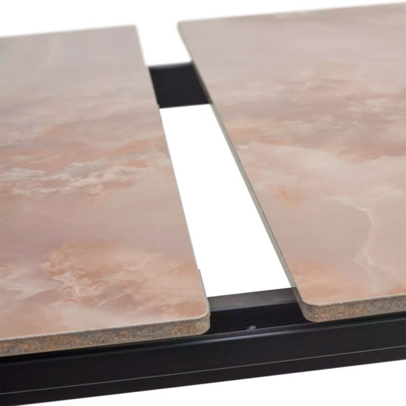 Стол corner 120, gloss amber jade solid ceramic, black - фото 13