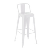 Фотография Стул Tolix со спинкой барный, белый Фотография товара Стул Tolix со спинкой барный, белый от компании ChiedoCover.