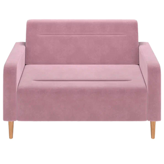 Диван Папилла, велюр, 132 см, сиреневый - фото 2