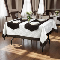 Фотография товара Комплект мебели и текстиля на 4 персоны, белый, коричневый от компании ChiedoCover.